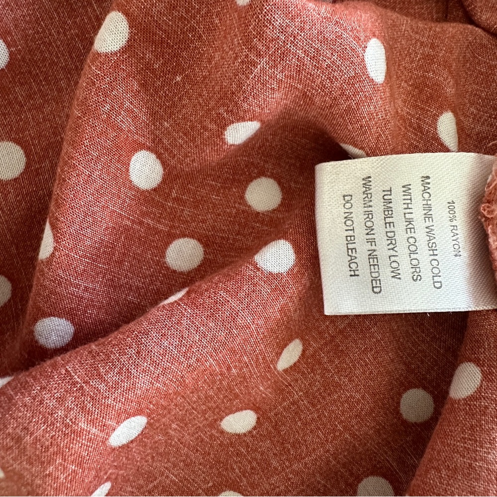 Orange Polka Dot Dress - Picture 4 of 7